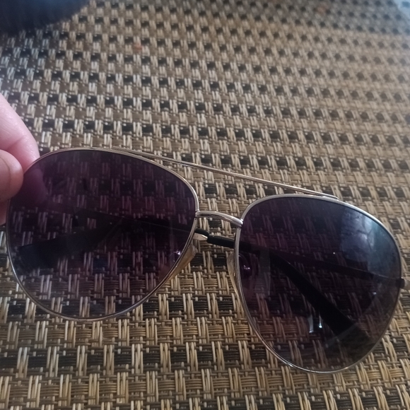 Michael Kors Silver and Black Aviator Sunglasses - Picture 3 of 4